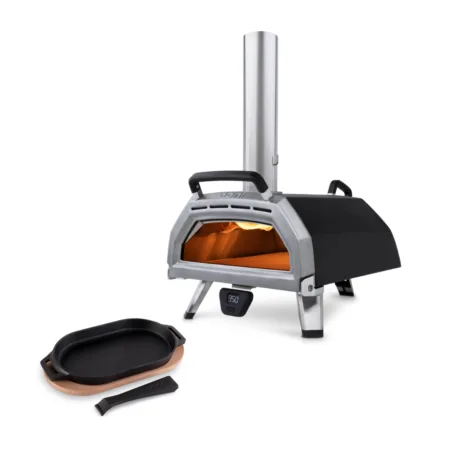 Ooni Karu 16" | Horno de pizza a leña y gas + Sartén de Hierro Ooni